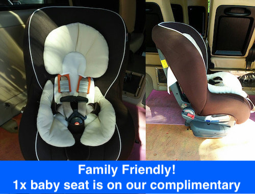 khao lak taxi free baby seat
